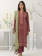 Lakhany by LSM Pashmina Printed Unstitched 3Pc Suit LG-AM-0028-A