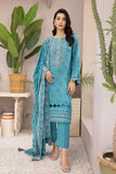 Lakhany Dareechay Embroidered Pashmina Unstitched 3Pc Suit LG-AM-0039