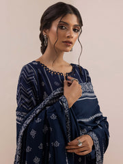 Lakhany Pashmina Printed Unstitched 3 Piece Suit LG-AM-0050-A