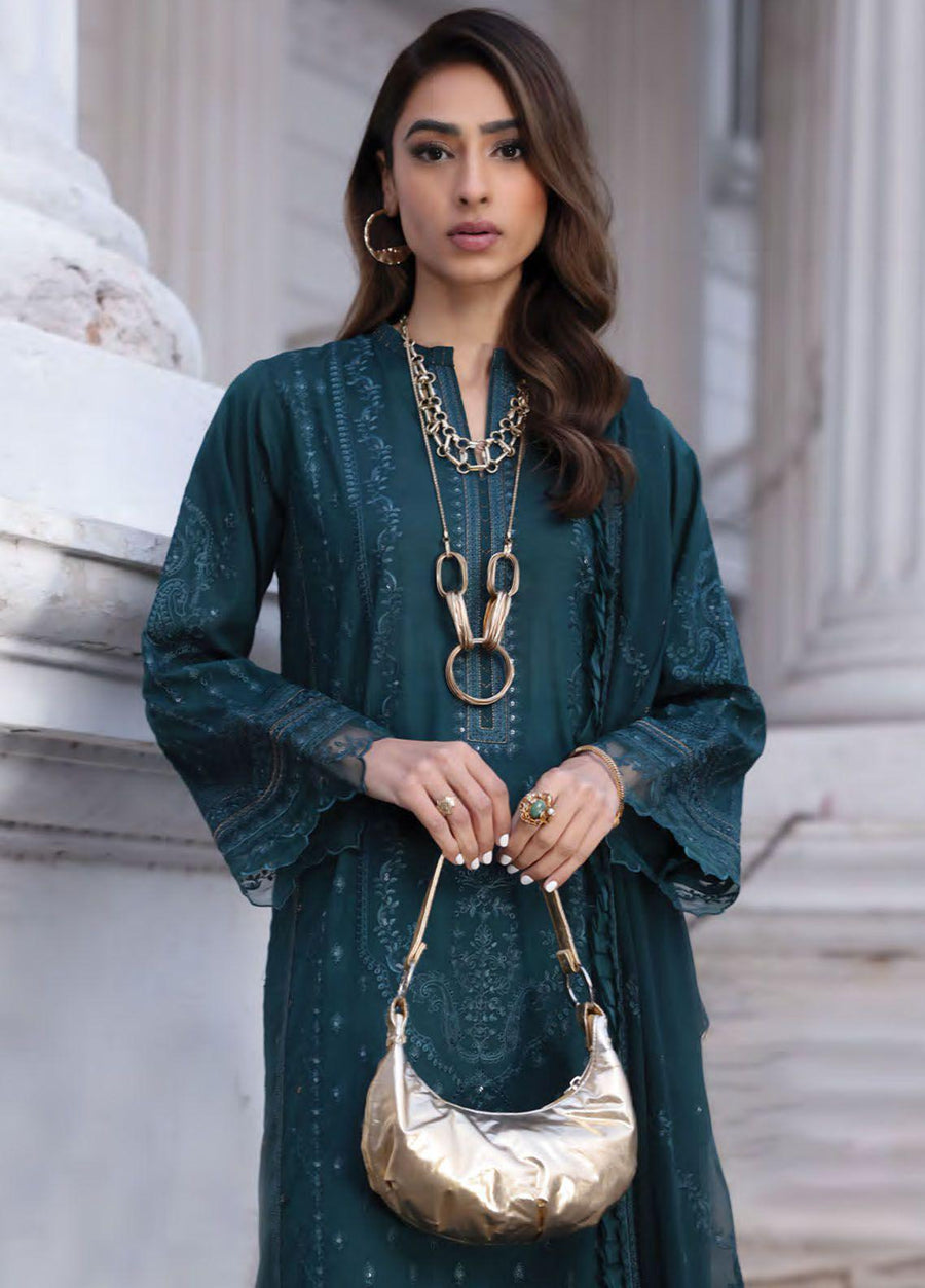 Lakhany Spring Embroidered Lawn Unstitched 3Pc Suit LG-AM-0056
