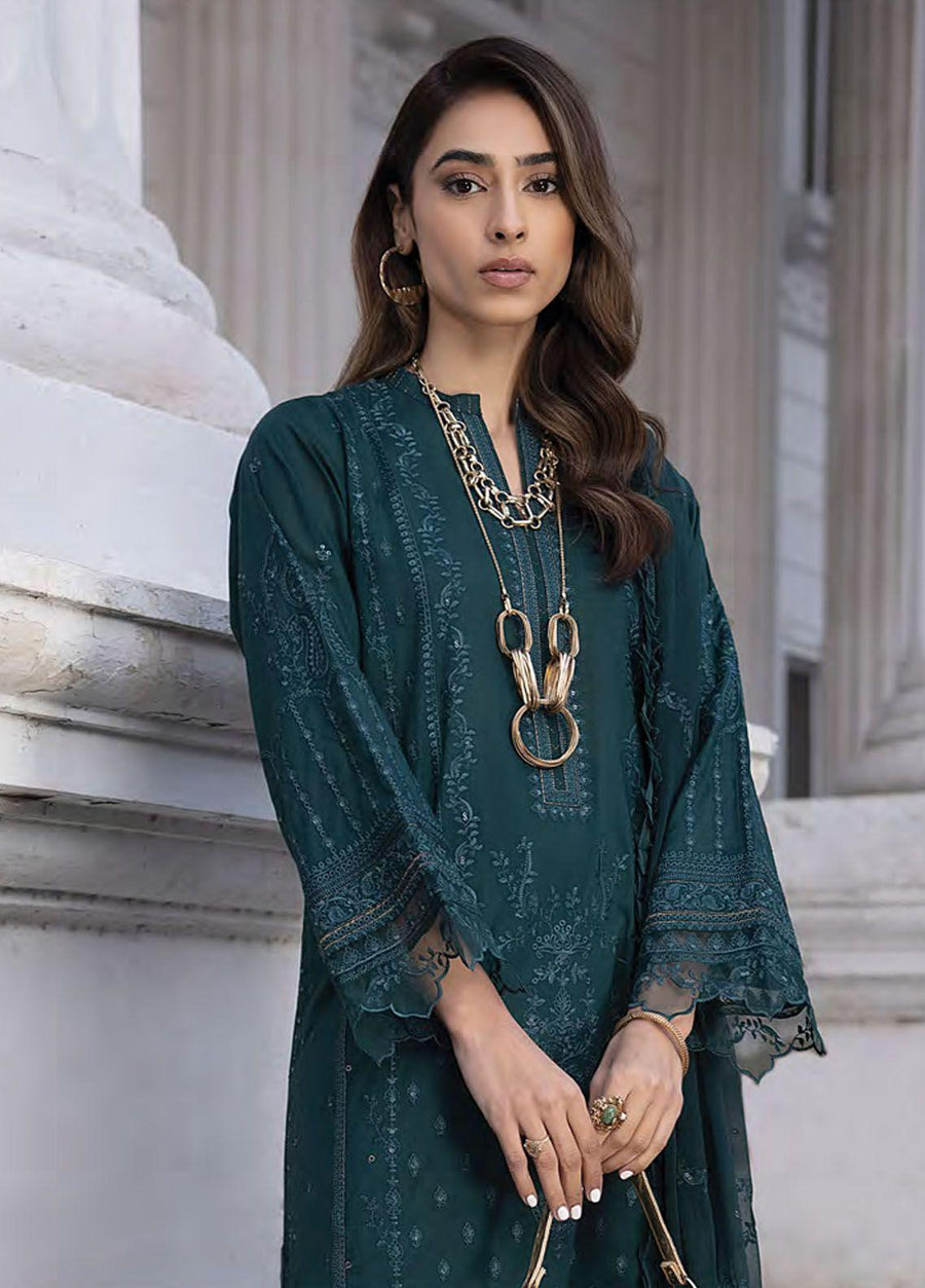 Lakhany Spring Embroidered Lawn Unstitched 3Pc Suit LG-AM-0056