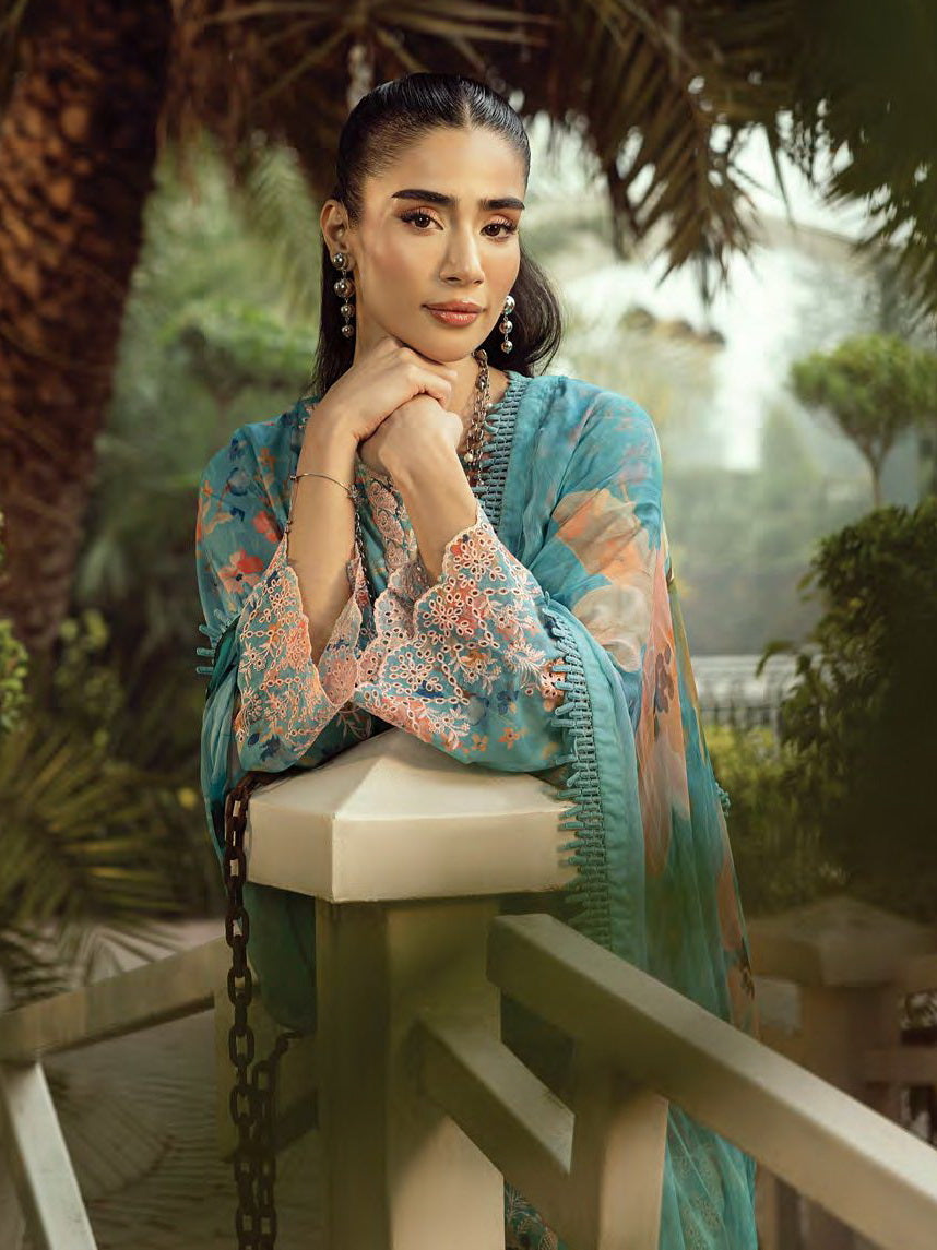 Lakhany Spring Embroidered Lawn Unstitched 3Pc Suit LG-AR-0087