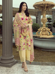 Lakhany Spring Embroidered Lawn Unstitched 3Pc Suit LG-AR-0099