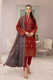 Lakhany Dareechay Embroidered Pashmina Unstitched 3Pc Suit LG-EA-0490