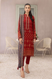 Lakhany Dareechay Embroidered Pashmina Unstitched 3Pc Suit LG-EA-0490