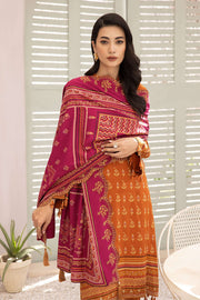 Lakhany Dareechay Embroidered Pashmina Unstitched 3Pc Suit LG-EA-0491