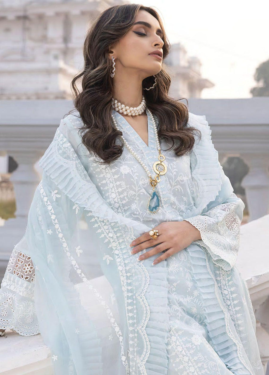 Lakhany Spring Embroidered Lawn Unstitched 3Pc Suit LG-IZ-0051
