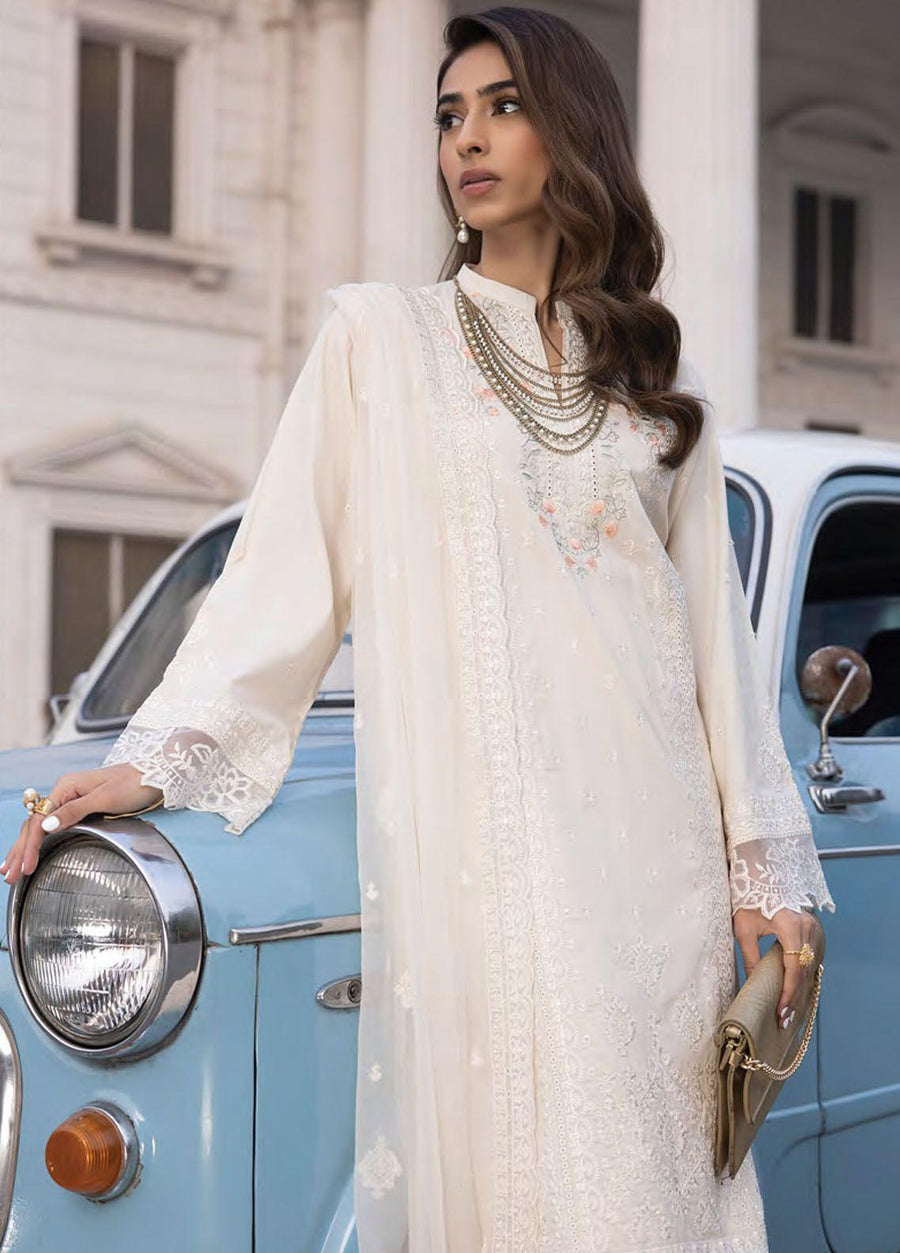 Lakhany Spring Embroidered Lawn Unstitched 3Pc Suit LG-IZ-0075