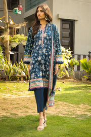 Komal Prints by Lakhany Unstitched Printed Lawn 3Pc Suit LG-IZ-0088-B