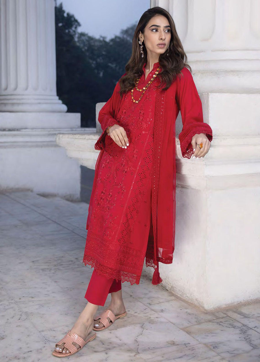 Lakhany Spring Embroidered Lawn Unstitched 3Pc Suit LG-IZ-0152