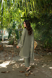 Lakhany Embroidered Slub Peach Unstitched 3Pc Suit LG-IZ-0233