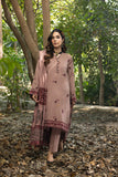 Lakhany Embroidered Slub Peach Unstitched 3Pc Suit LG-IZ-0235