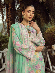 Lakhany Spring Embroidered Lawn Unstitched 3Pc Suit LG-IZ-0282