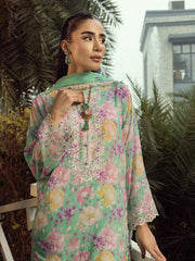 Lakhany Spring Embroidered Lawn Unstitched 3Pc Suit LG-IZ-0282