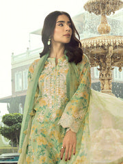 Lakhany Spring Embroidered Lawn Unstitched 3Pc Suit LG-IZ-0286