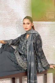 Lakhany Printed Pashmina Unstitched 3Pc Suit LG-IZ-0511-C