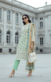 Lakhany Komal Embroidered Lawn Unstitched 3Pc Suit LG-IZ-0512