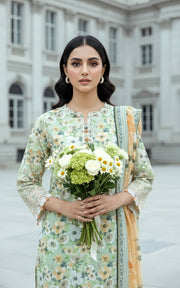 Lakhany Komal Embroidered Lawn Unstitched 3Pc Suit LG-IZ-0512