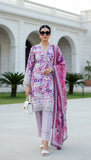Lakhany Komal Embroidered Lawn Unstitched 3Pc Suit LG-IZ-0516