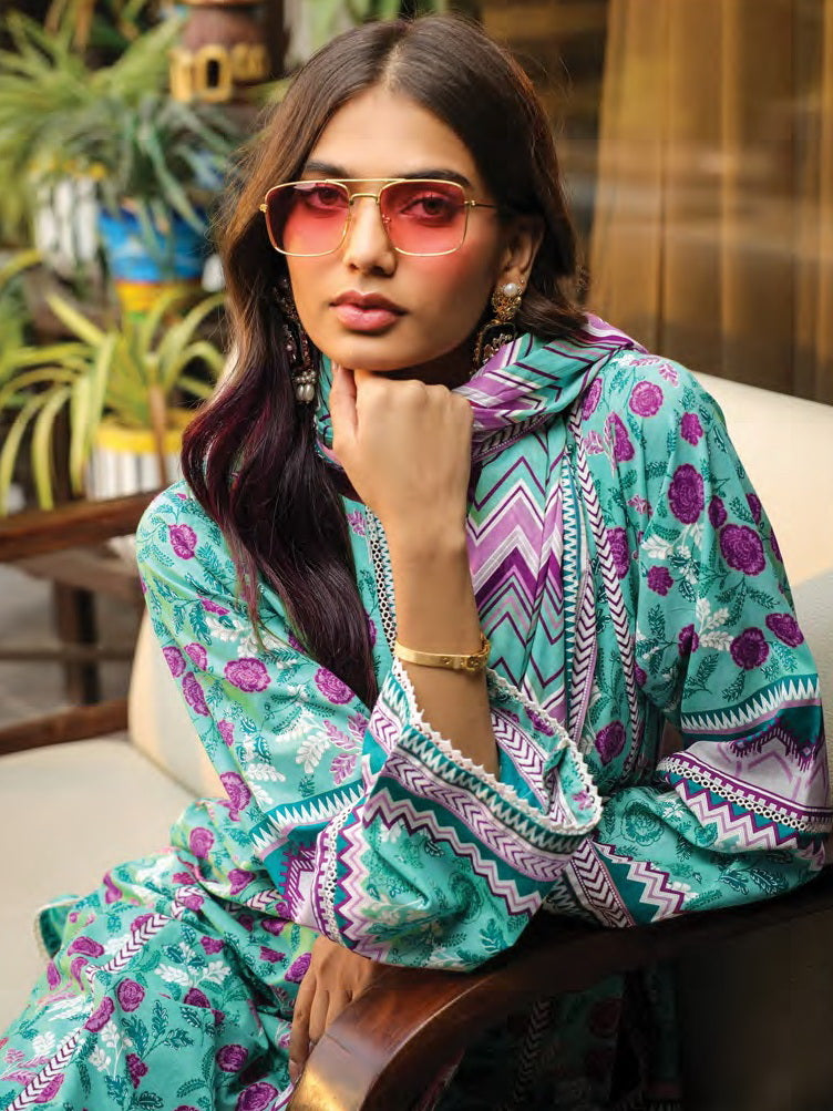Komal Prints by Lakhany Unstitched Printed Lawn 3Pc Suit LG-MM-0013-A