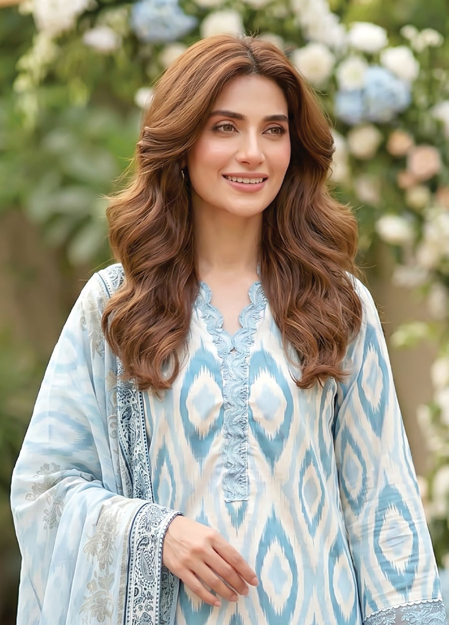 Lakhany Summer Essentials Embroidered Lawn Unstitched 3Pc Suit LG-MM-1032