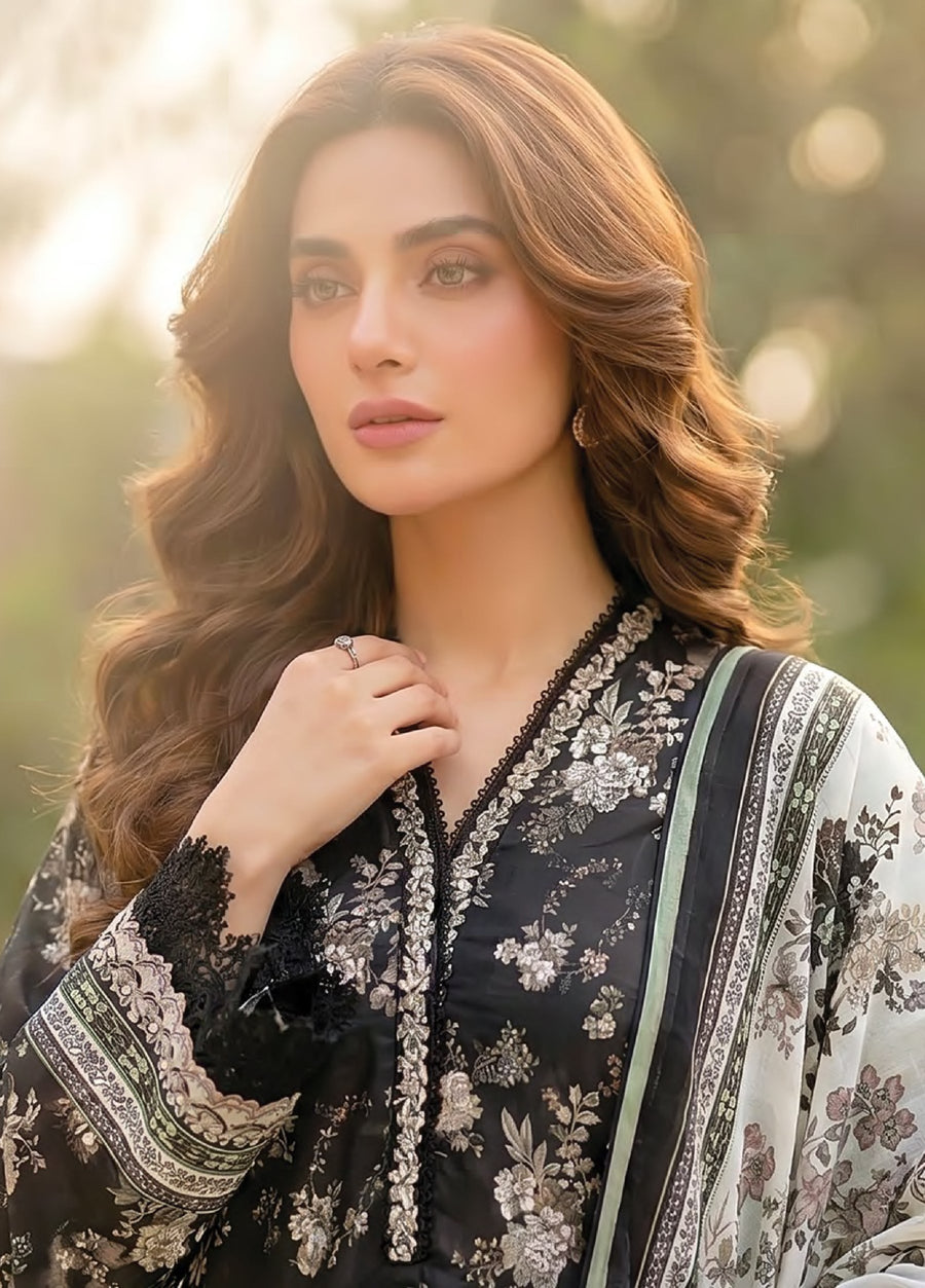 Lakhany Summer Essentials Embroidered Lawn Unstitched 3Pc Suit LG-MM-1034