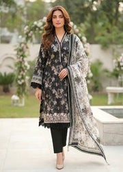 Lakhany Summer Essentials Embroidered Lawn Unstitched 3Pc Suit LG-MM-1034