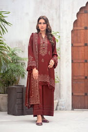 Lakhany Printed Pashmina Unstitched 3Pc Suit LG-RK-0082-A