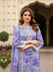 Lakhany Summer Essentials Embroidered Lawn Unstitched 3Pc Suit LG-RK-0113