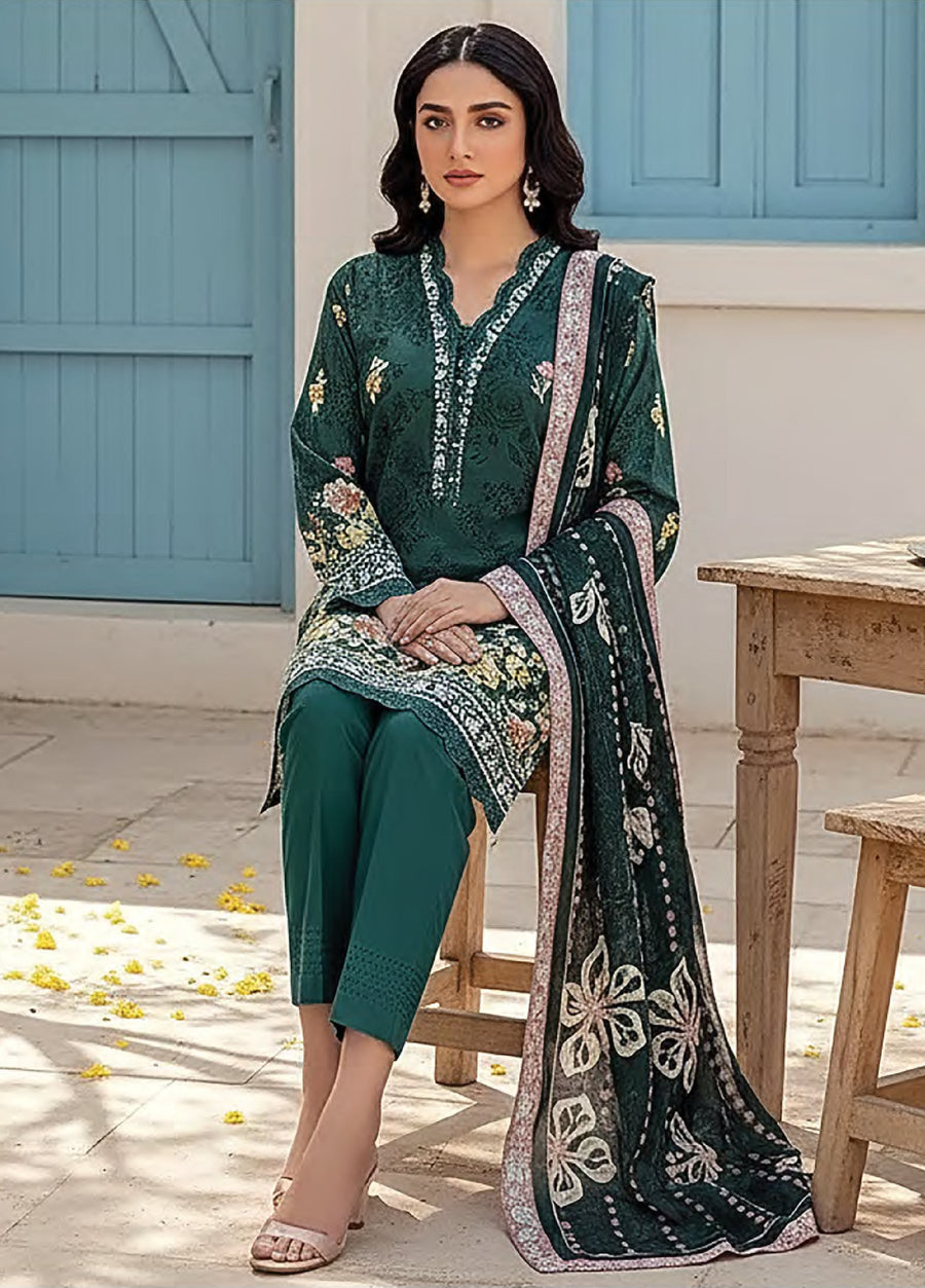 Lakhany Summer Prints Lawn Unstitched 3Pc Suit LG-RK-0129