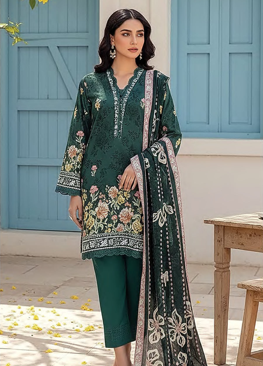 Lakhany Summer Prints Lawn Unstitched 3Pc Suit LG-RK-0129