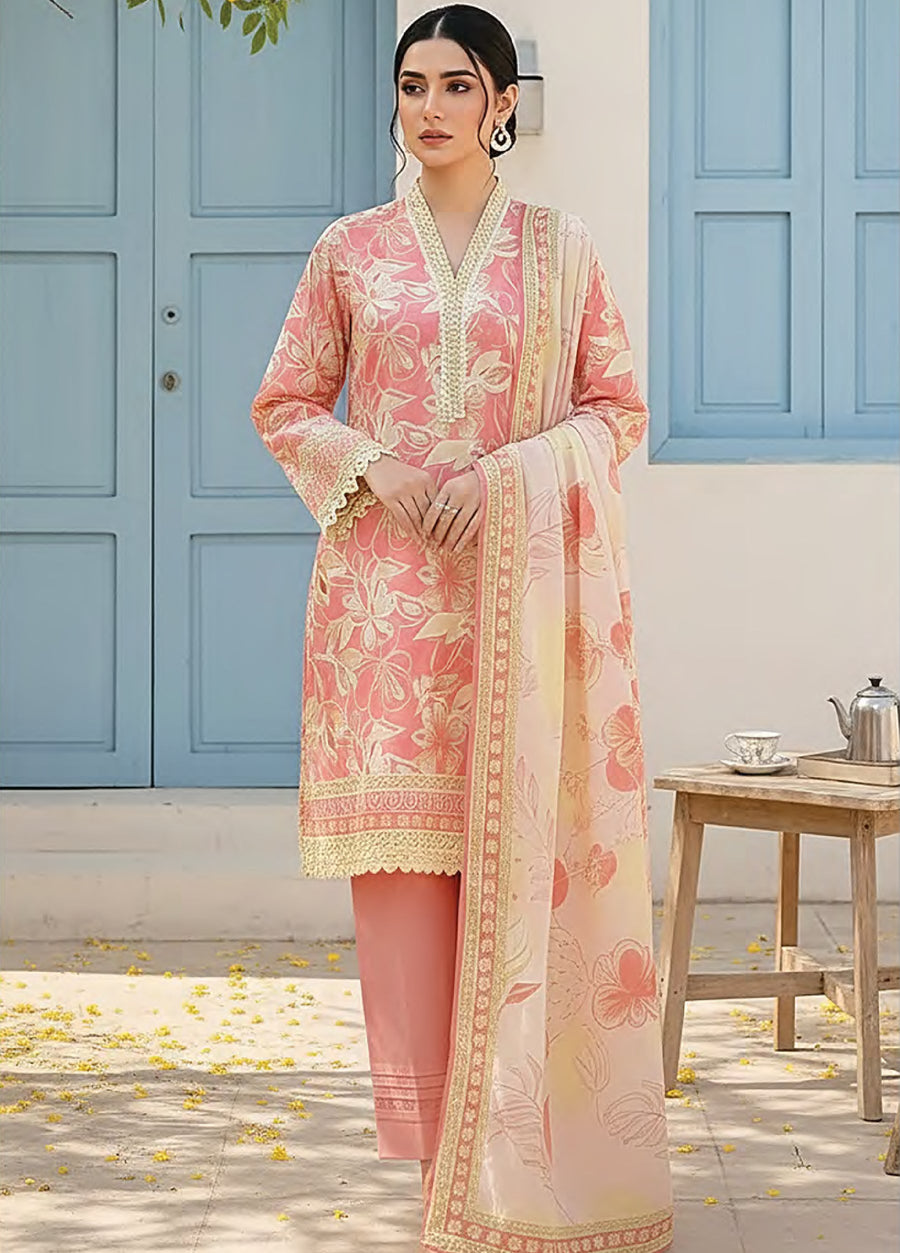 Lakhany Summer Prints Lawn Unstitched 3Pc Suit LG-RK-0137