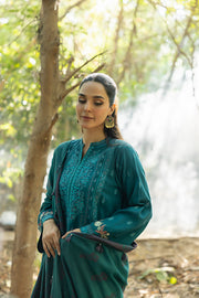 Lakhany Embroidered Slub Peach Unstitched 3Pc Suit LG-RL-0084