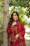 Lakhany Embroidered Slub Peach Unstitched 3Pc Suit LG-RL-0086