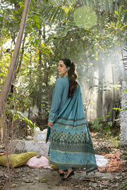 Lakhany Embroidered Slub Peach Unstitched 3Pc Suit LG-RL-0102