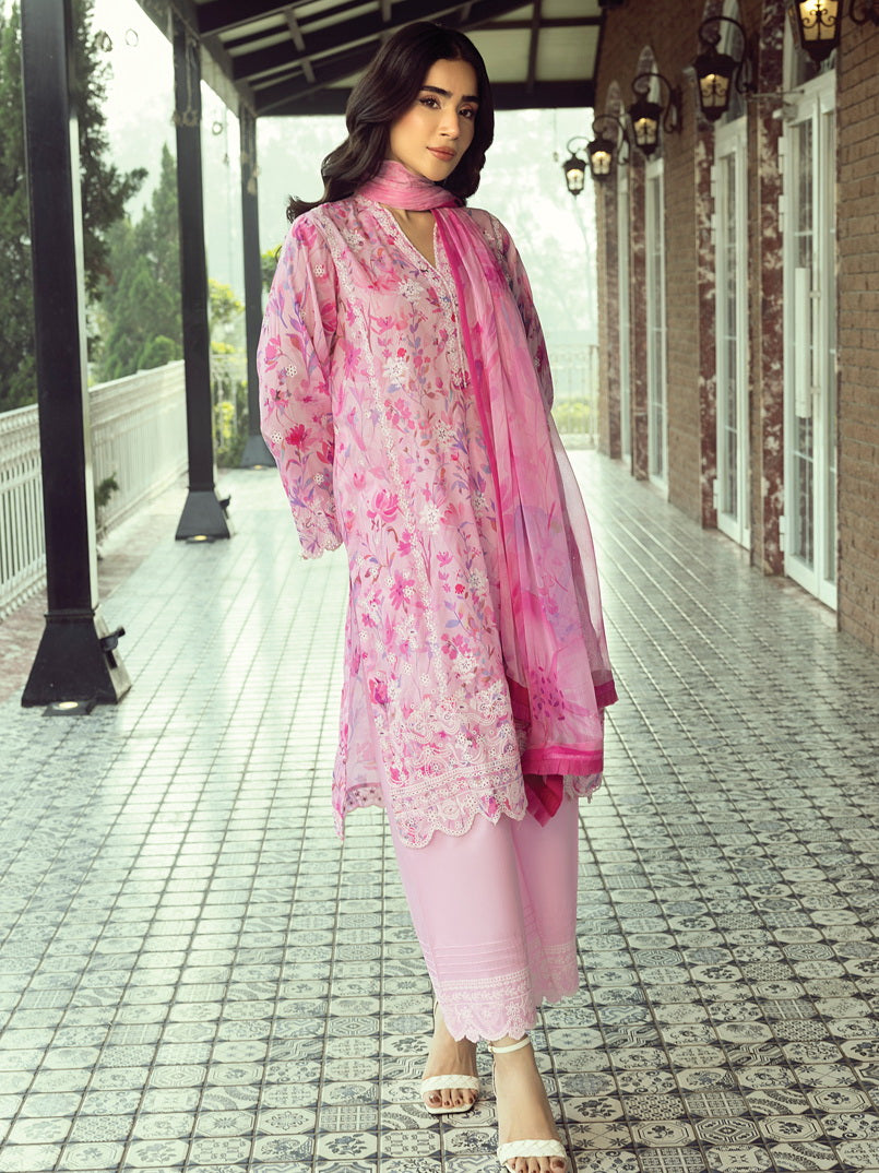 Lakhany Spring Embroidered Lawn Unstitched 3Pc Suit LG-RL-0134