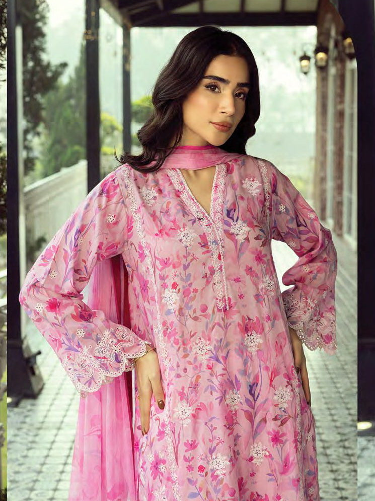 Lakhany Spring Embroidered Lawn Unstitched 3Pc Suit LG-RL-0134