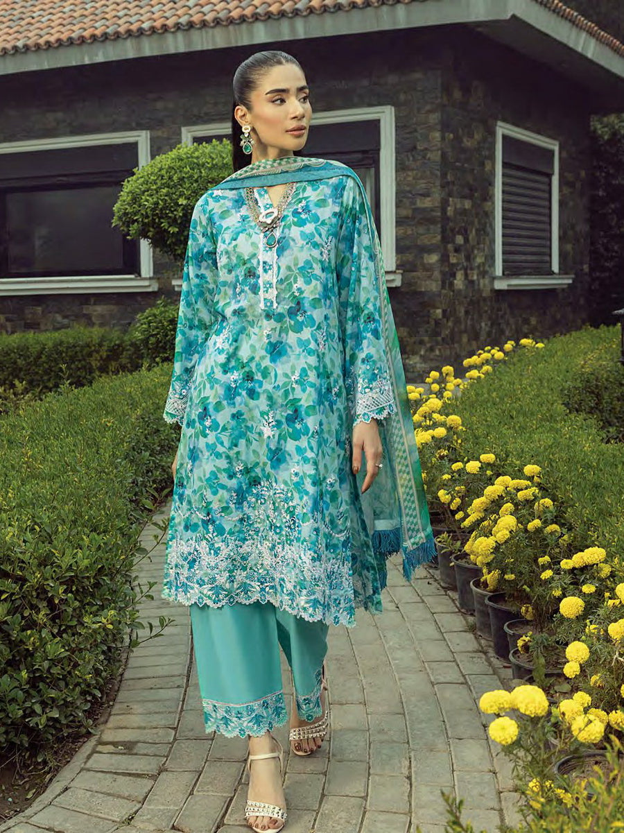 Lakhany Spring Embroidered Lawn Unstitched 3Pc Suit LG-RL-0149