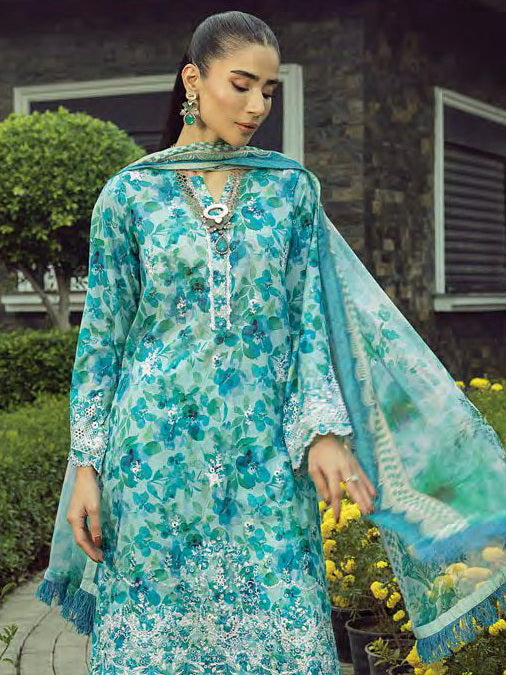 Lakhany Spring Embroidered Lawn Unstitched 3Pc Suit LG-RL-0149