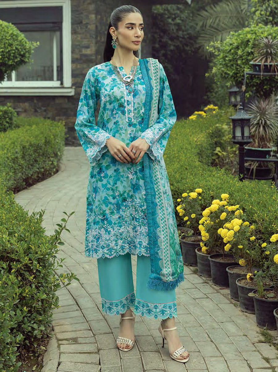 Lakhany Spring Embroidered Lawn Unstitched 3Pc Suit LG-RL-0149