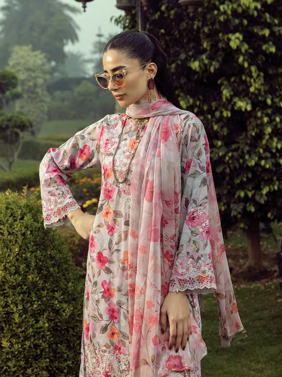 Lakhany Spring Embroidered Lawn Unstitched 3Pc Suit LG-RL-0150