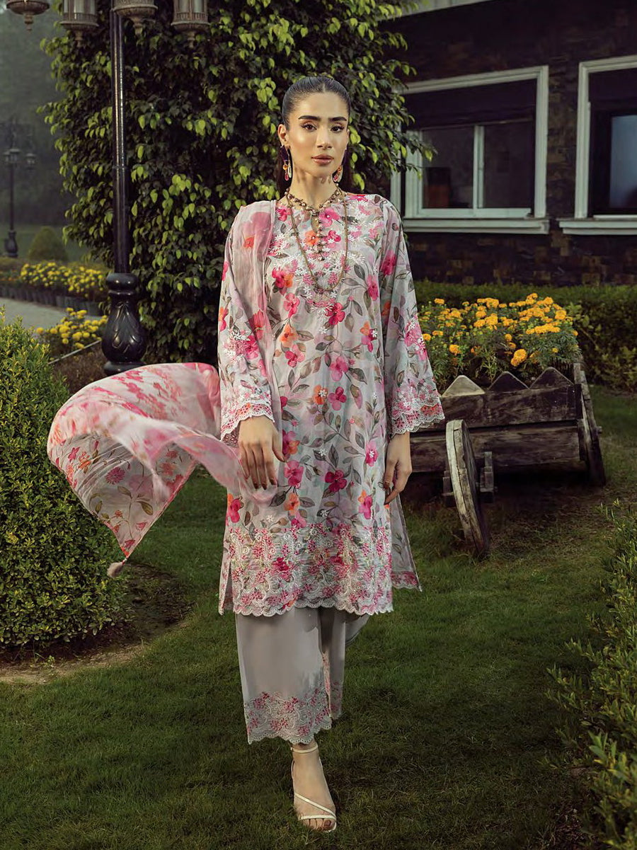 Lakhany Spring Embroidered Lawn Unstitched 3Pc Suit LG-RL-0150