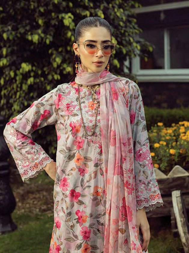 Lakhany Spring Embroidered Lawn Unstitched 3Pc Suit LG-RL-0150
