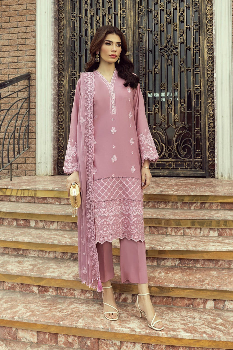 Lakhany Embroidered Luxury Lawn Unstitched 3Pc Suit LG-RL-0169