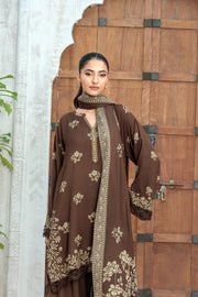 Lakhany Printed Pashmina Unstitched 3Pc Suit LG-RL-0335-C