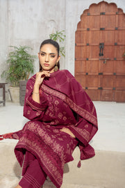 Lakhany Printed Pashmina Unstitched 3Pc Suit LG-RL-0346-A