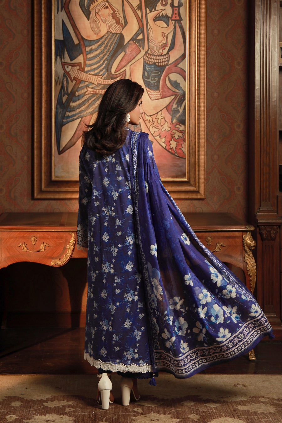 Lakhany Komal Embroidered Lawn Unstitched 3Pc Suit LG-RL-0362