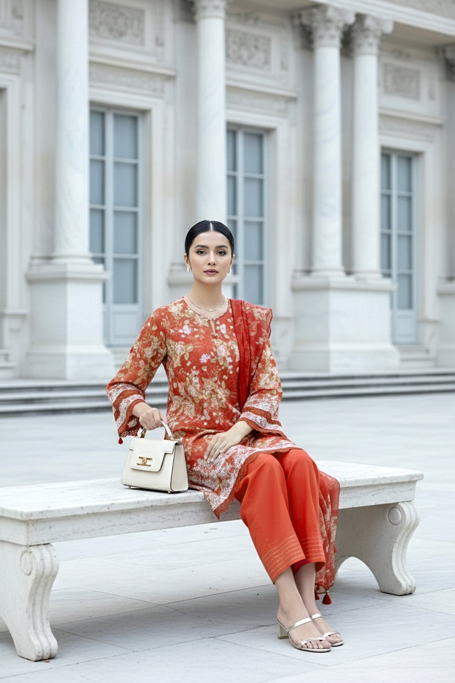 Lakhany Komal Embroidered Lawn Unstitched 3Pc Suit LG-RL-0365