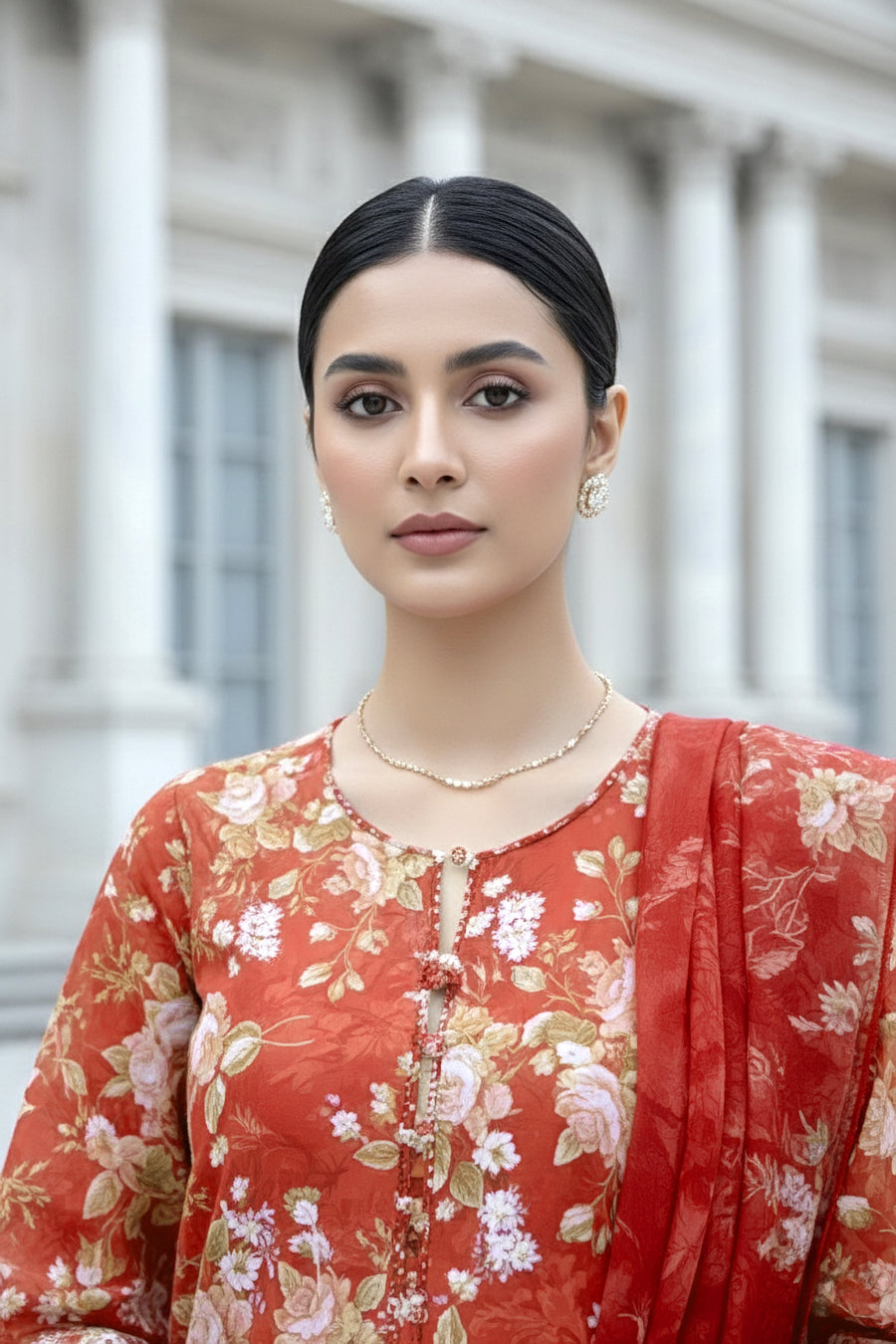 Lakhany Komal Embroidered Lawn Unstitched 3Pc Suit LG-RL-0365