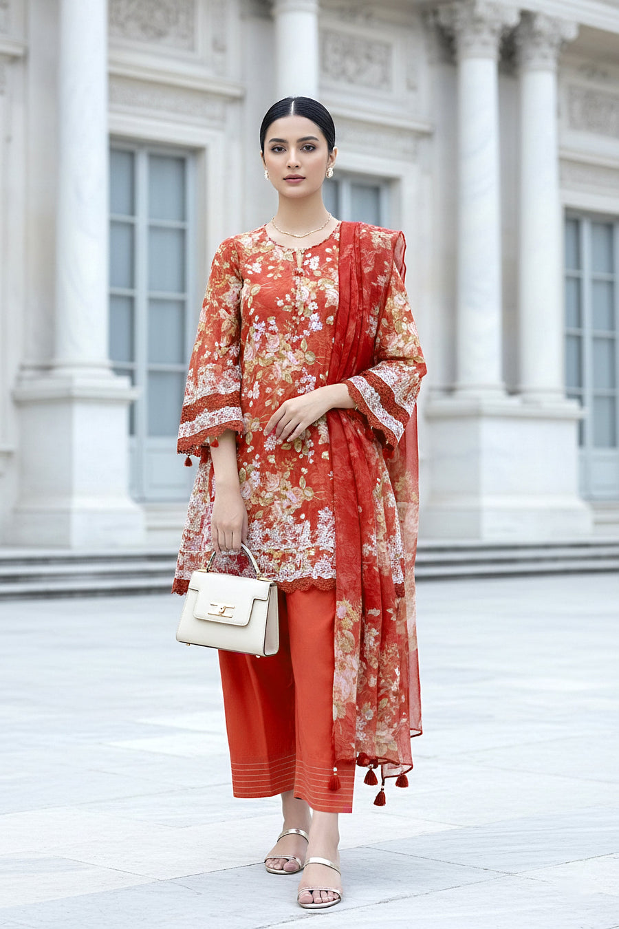 Lakhany Komal Embroidered Lawn Unstitched 3Pc Suit LG-RL-0365